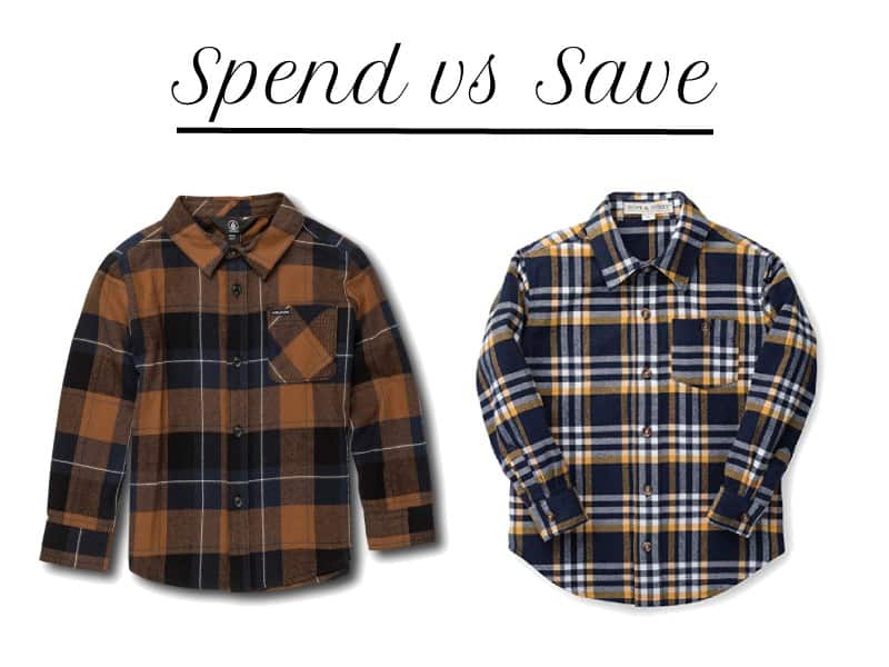 Spend vs Save: Little Boys' Fashion