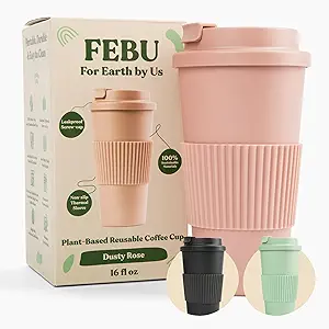 Reusable Pink Coffee Cup