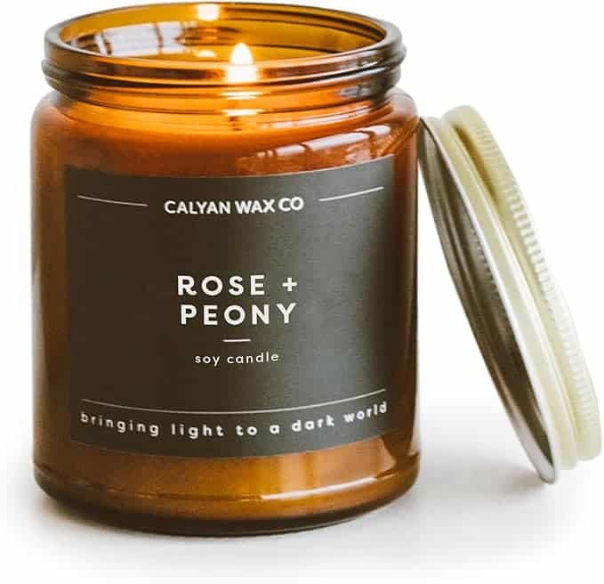 Scented Soy Candle in Rose &