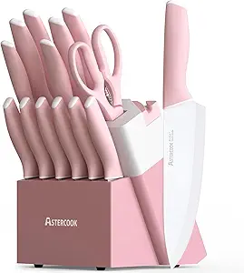 Stainless Steel Pink Knife Set