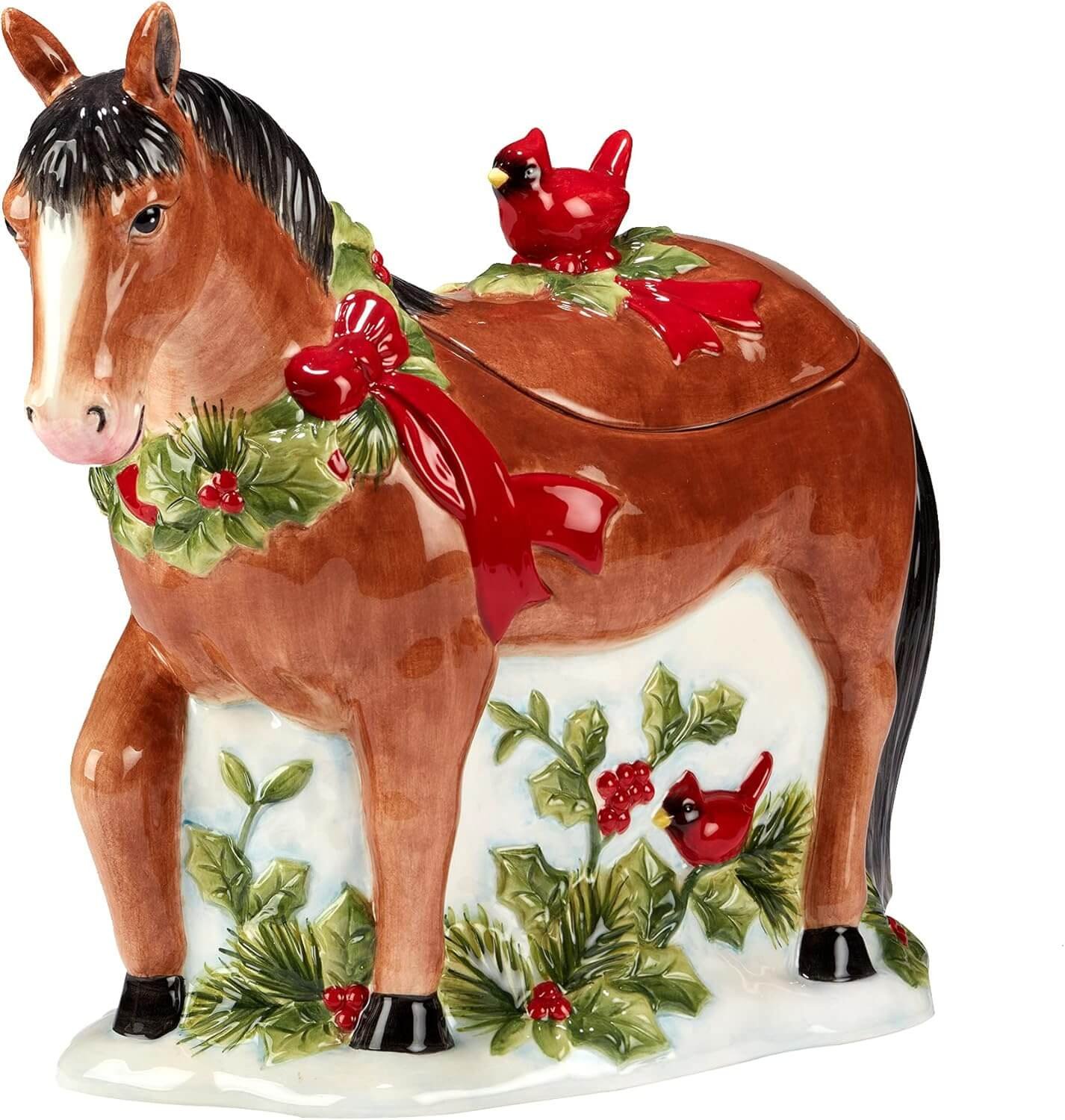 Certified International Homestead Christmas 3-D Cookie Jar (1)