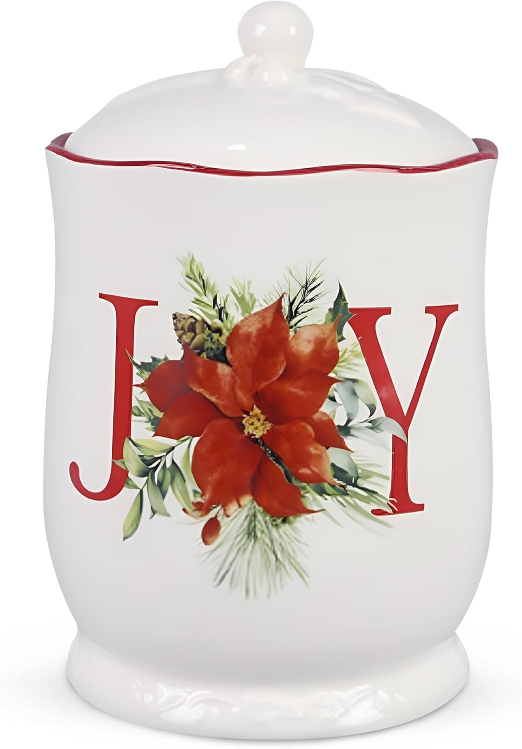 Young's Inc Ceramic Treat Jar with Lid